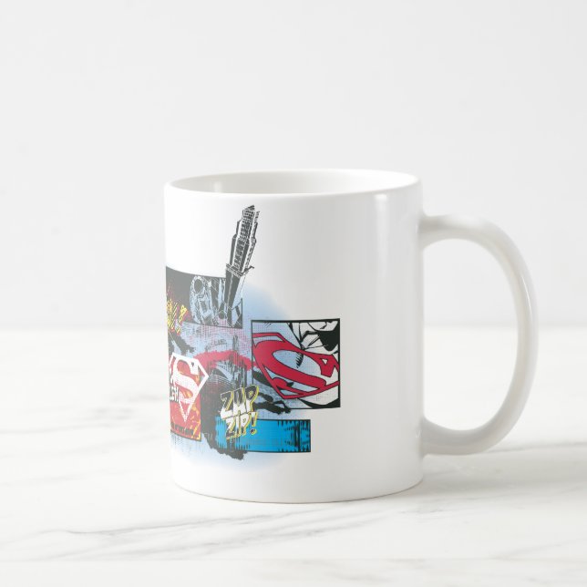 Mug Collage du logo Superman (Droite)