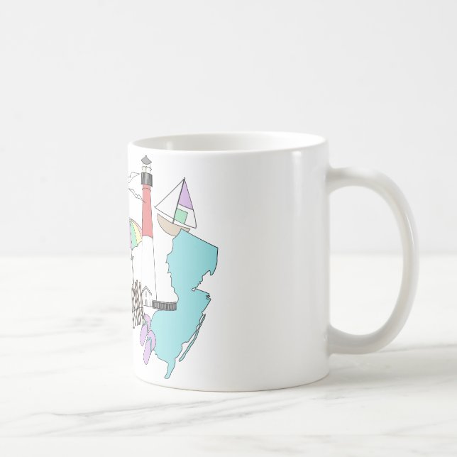 Mug Collage en pastel d'amour de LBI (Droite)
