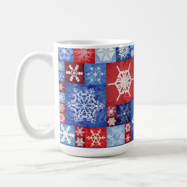 Mug Collage flocon de neige du 250e anniversaire (Gauche)