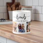 Mug Collage Friends 3 Photo Friendship<br><div class="desc">Célébrez votre amitié avec Friends 3 Photo Friendship Collage Coffee Mug. Cette charmant tasse présente un collage magnifiquement arrangé de trois photos chères, capturant des moments inoubliables avec vos amis. Conçu avec des matériaux de qualité, il est parfait pour déguster ses boissons préférées tout en évoquant les bons moments. Le...</div>