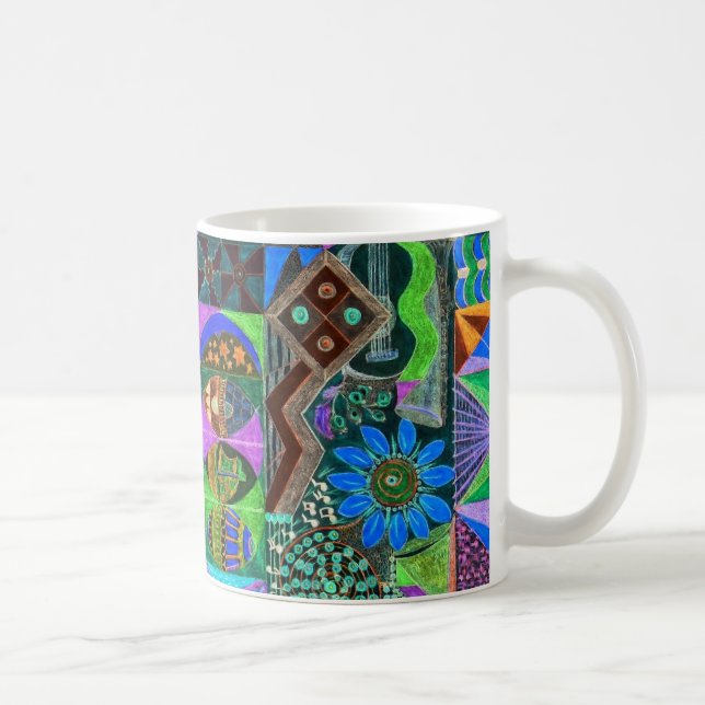Mug Collage géométrique de formes (Droite)