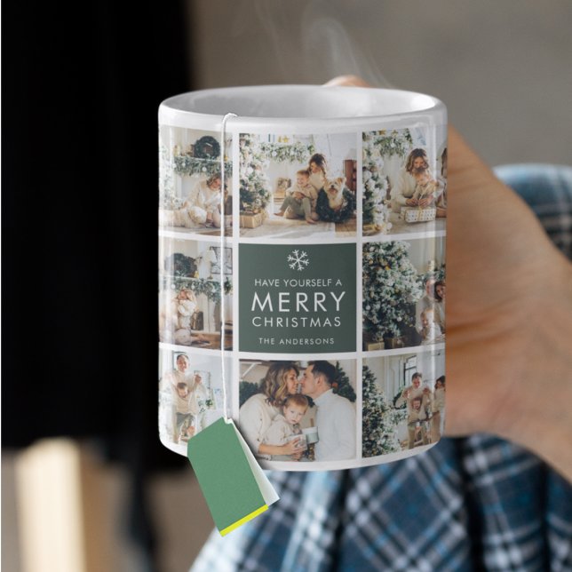 Mug Collage Moderne “Joyeux Noël” Multi Photo  (Créateur téléchargé)