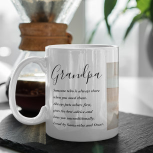 Mug Collage moderne Meilleur grand-père Jamais beauté