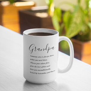 Mug Collage moderne Meilleur grand-père Jamais beauté 