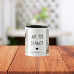 Mug Collage moderne Photo Love You Grand-père Meilleur<br><div class="desc">Collage moderne Photo Love You Grand-père Meilleur Cadeau</div>