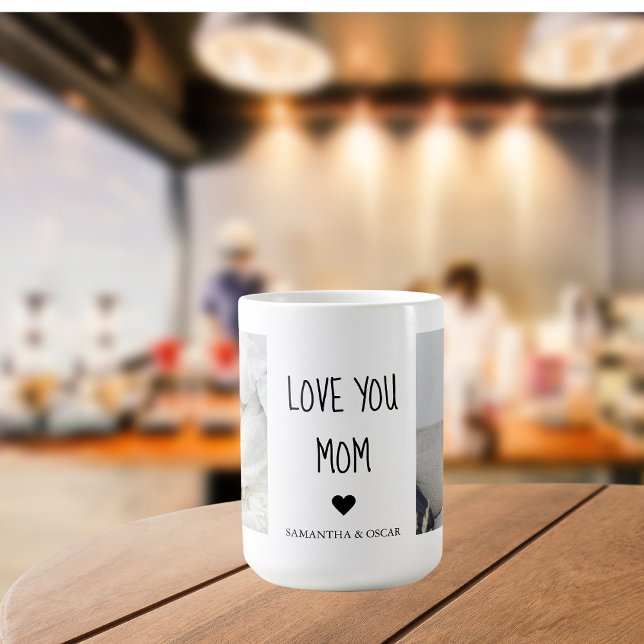Mug Collage moderne Photo Love You Mom Best Gift (Créateur téléchargé)