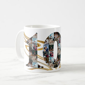 Mug Collage photo Cadeaux de 10 ans par année