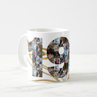 Mug Collage photo Cadeaux de 19 ans par année co