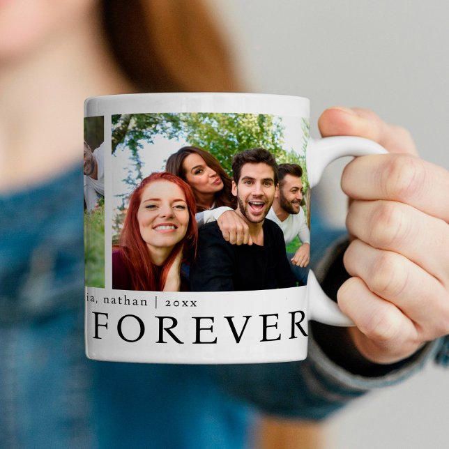 Mug Collage photo d'amis modernes pour toujours (Créateur téléchargé)
