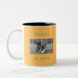 Mug collage photo d'amour familial