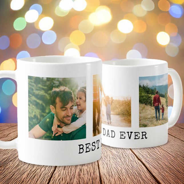 Mug Collage photo de Best Dad Ever (Créateur téléchargé)