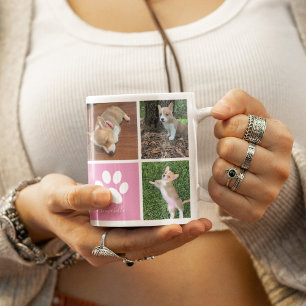 Mug Collage photo de chien personnalisé Empreinte de p