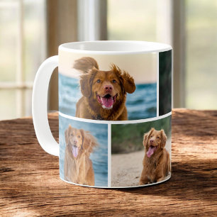 Mug Collage photo de chien sur mesure personnalisé