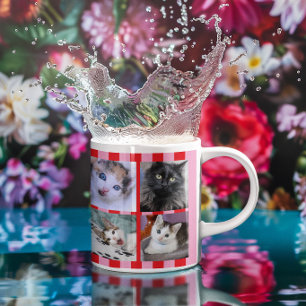 Mug Collage photo de famille et d'animaux domestiques