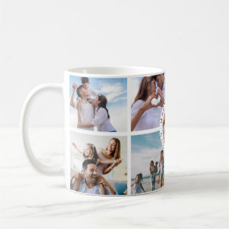 Mug Collage Photo de Famille Heureuse – Cadeau Per