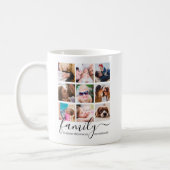 Mug Collage photo de famille joyeux (Gauche)