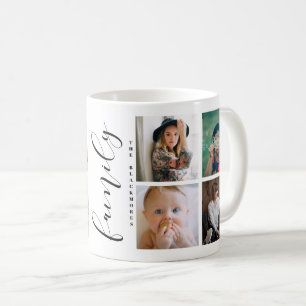 Mug Collage photo de famille moderne