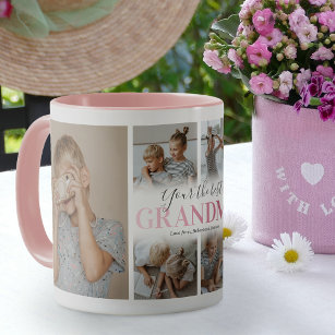 Mug Collage photo de la petite grand-mère