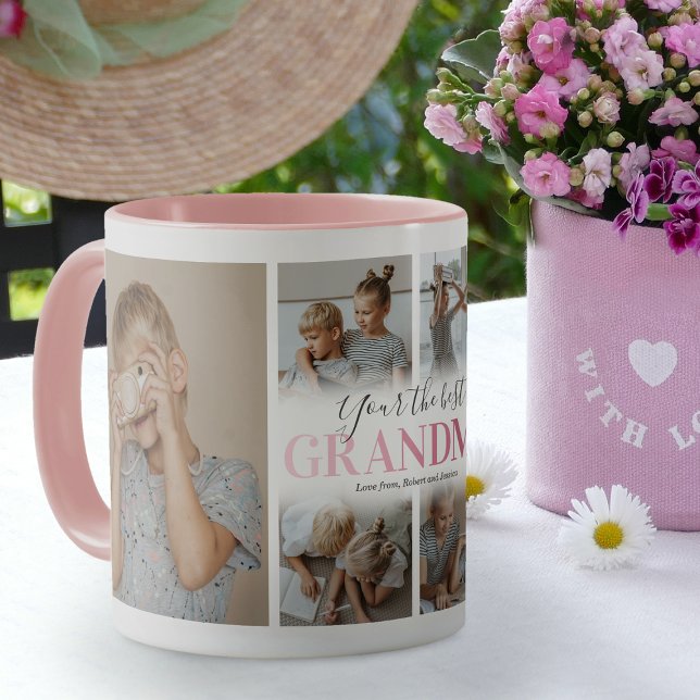 Mug Collage photo de la petite grand-mère (Créateur téléchargé)
