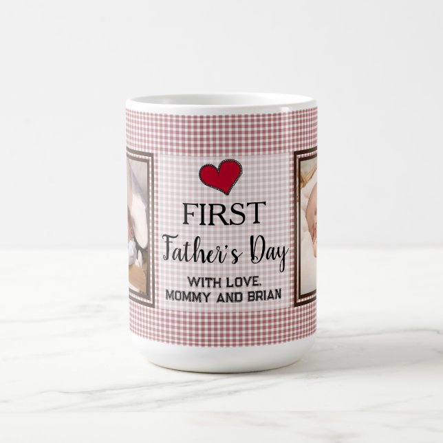 Mug Collage photo de la première Fête des pères 2 (Centre)