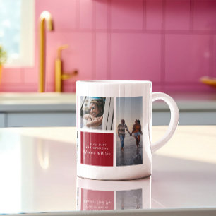 Mug Collage photo de la Saint-Valentin 6 photos pers