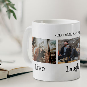 Mug Collage photo de Live Laugh Love