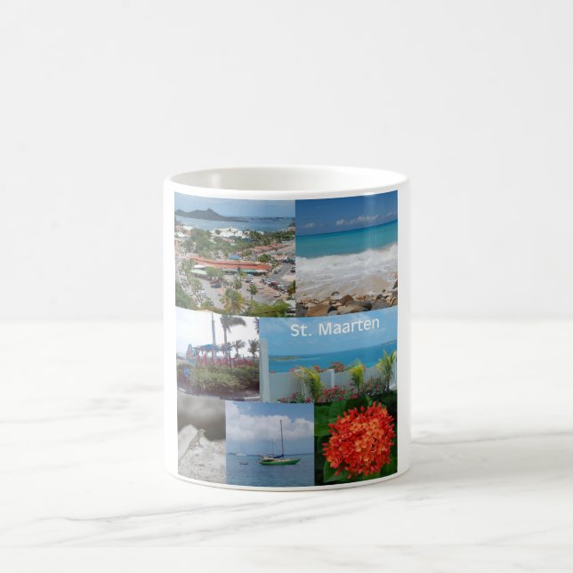 Mug Collage photo de Saint-Martin-Saint-Maarten (Centre)