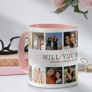 Mug Collage photo de témoin de mariage