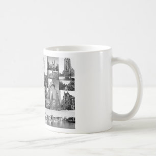 Mug Collage photo Delft 5 en noir et blanc