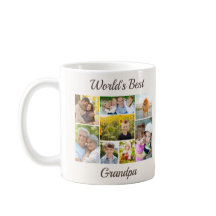 Collage photo du meilleur grand-père du monde