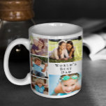 Mug Collage photo du meilleur papa du monde<br><div class="desc">Donnez au meilleur papa du monde un collage photo amusant personnalisé tasse de café qu'il chérira et appréciera pendant des années. Vous pouvez personnaliser avec huit photos de famille de ses enfants, d'autres membres de la famille, des animaux domestiques, etc., customiser l'expression "Meilleur Père du Monde" et s'il est appelé...</div>