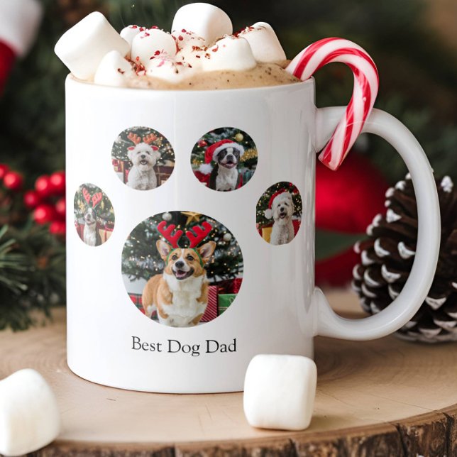 Mug Collage photo Empreinte de patte personnalisé 5 Ca (Créateur téléchargé)