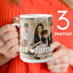 Mug Collage Photo Famille 3 Photo Meilleure Famille Ja