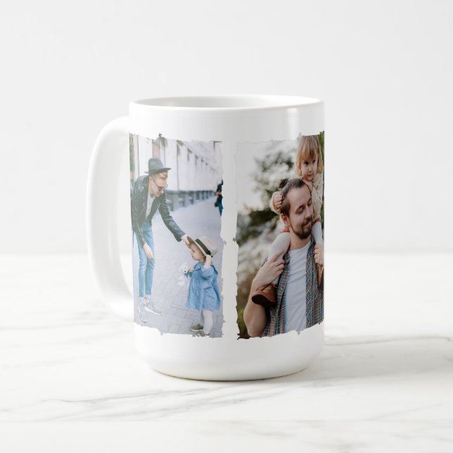 Mug Collage photo Fête des pères  (Devant gauche)