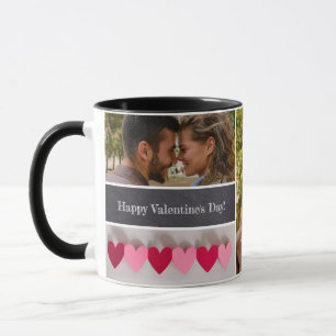 Mug Collage photo Heureuse Sainte-Valentin personnalis