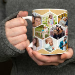 Mug Collage photo Honeypeb 17 Photo<br><div class="desc">Créez votre propre mosaïque photo en motif nid d'abeille. Le modèle photo est mis en place pour vous d'ajouter 17 de vos photos préférées d'amis, de famille, d'animaux de compagnie, de vacances etc. Vos images seront affichées en forme d'hexagone pour former le nid d'abeille, travaillant en lignes de gauche à...</div>