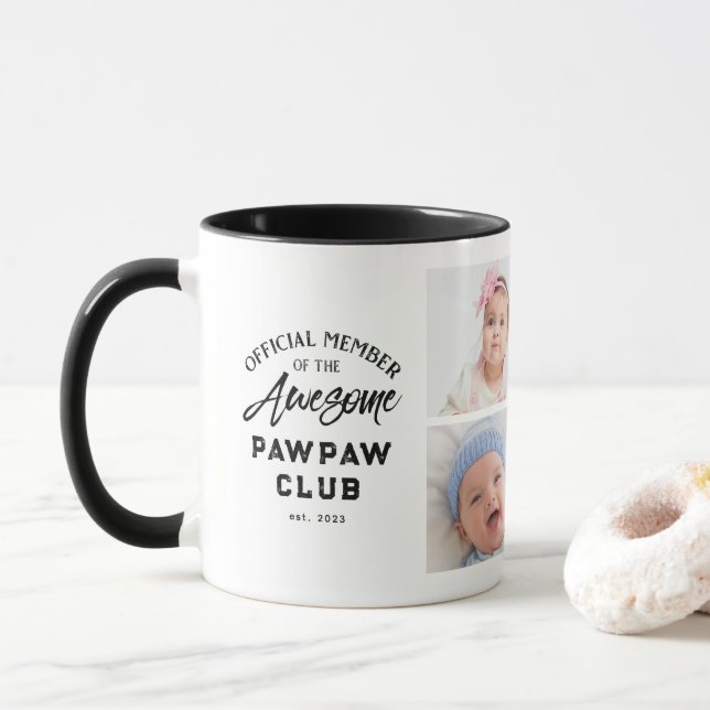 Mug Collage Photo Incroyable PAWPAW (Avec donut)