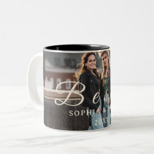 Mug Collage Photo Meilleure Amie – Nom personnalis