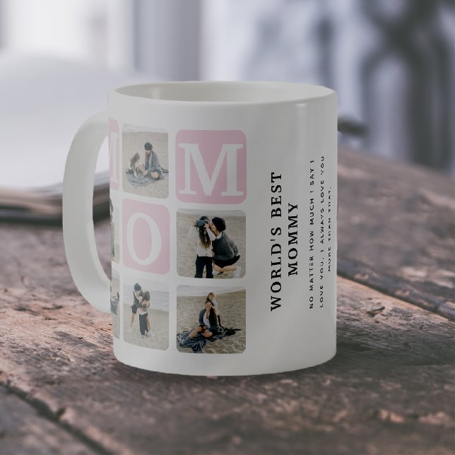 Mug Collage photo 'Meilleure Maman du Monde' (Créateur téléchargé)