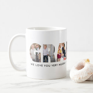 Mug Collage photo moderne GRANDPA Fête des pères heure