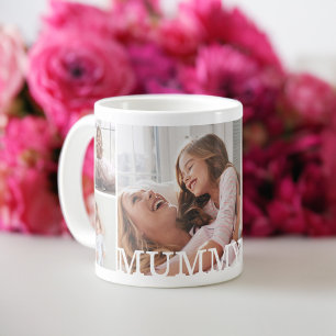 Mug Collage photo multiple et monogramme personnalisé