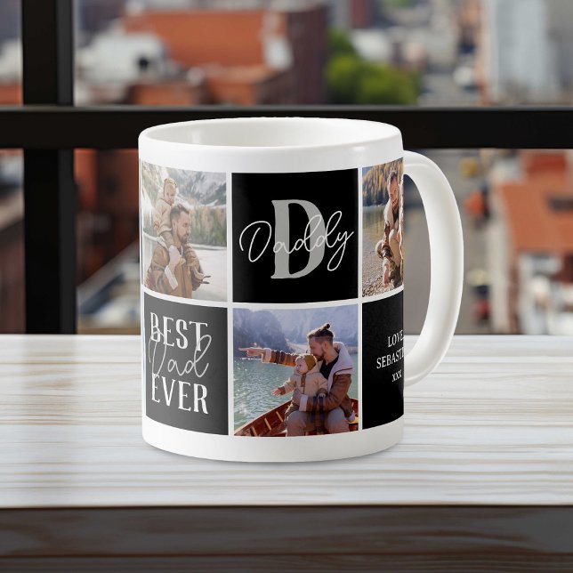 Mug Collage photo papa moderne (Créateur téléchargé)