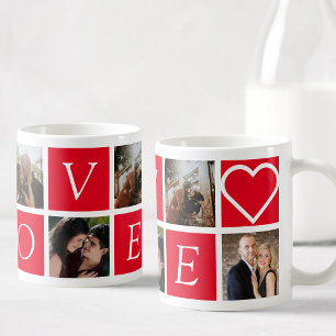 Mug Collage photo personnalisé Couples AMOUR romantiqu