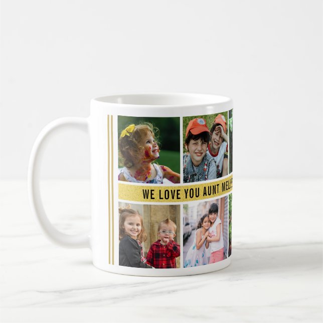 Mug Collage Photo Personnalisé De 10 Photos Nous Vous  (Gauche)