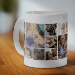 Mug Collage photo personnalisé de 19 Carrés<br><div class="desc">Photo cool tasse de collage avec 19 photos de famille,  d'amis et d'animaux de compagnie pour vous changer à votre propre.</div>