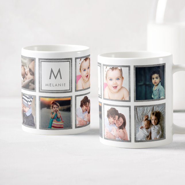 Mug Collage photo pour bébé de famille personnalisée A (Créateur téléchargé)