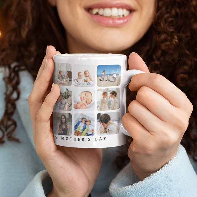 Mug Collage photo tendance 'Joyeuse fête des Mères' Ca (Créateur téléchargé)