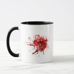 Mug Collage rouge de corps de lanterne