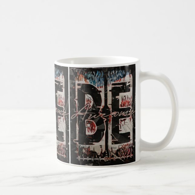 Mug Collage Vintage Café Art de Rue (Droite)