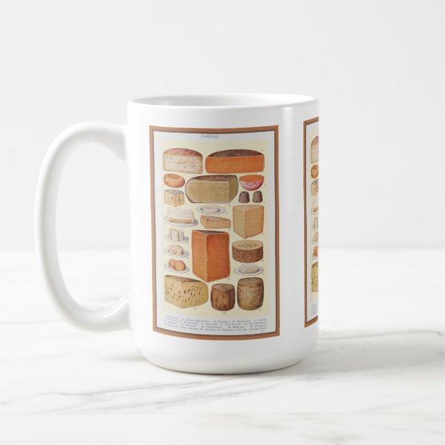 Mug Collage vintage de fromages domestiques, Beeton, 1 (Gauche)